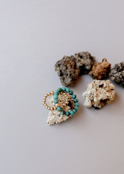 Natural Turquoise & 14k Gold Filled Ring