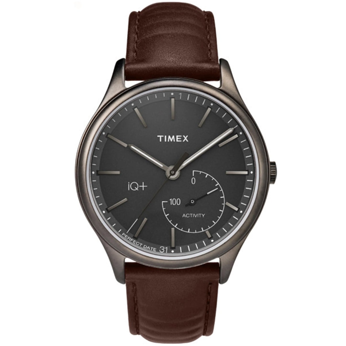 Timex Men's IQ+ Watch with Leather Strap
