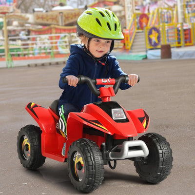 6V Kids Electric ATV Ride-On Toy - Red