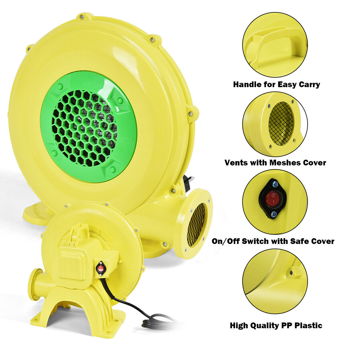 Bomba de Aire de 480 W para Casas Inflables