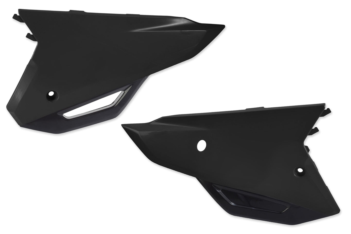 UFO Black & White Side Number Plates for 21-24 Honda CRF Models