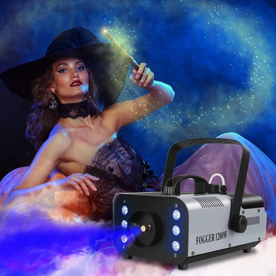 U'King 1200W Fog Machine with LED Lights for Events