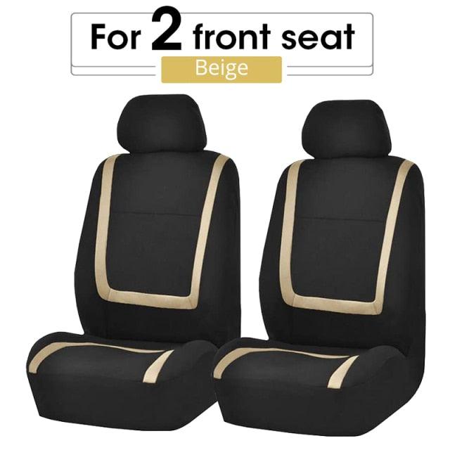 Juego de fundas de asiento de coche de tela plana universal premium