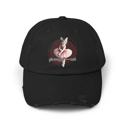 Gorra Distressed Unisex - 'Graciosa como un Gato'