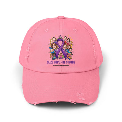 Gorra Distressed Unisex - Aprovecha la Esperanza, Sé Fuerte