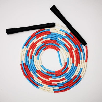 Corde à sauter en PVC ajustable avec perles pour l'entraînement fitness