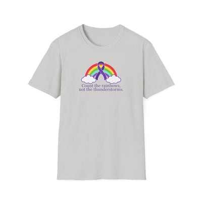 Inspirational Unisex Softstyle Tee - 'Count the Rainbows' - Korvel