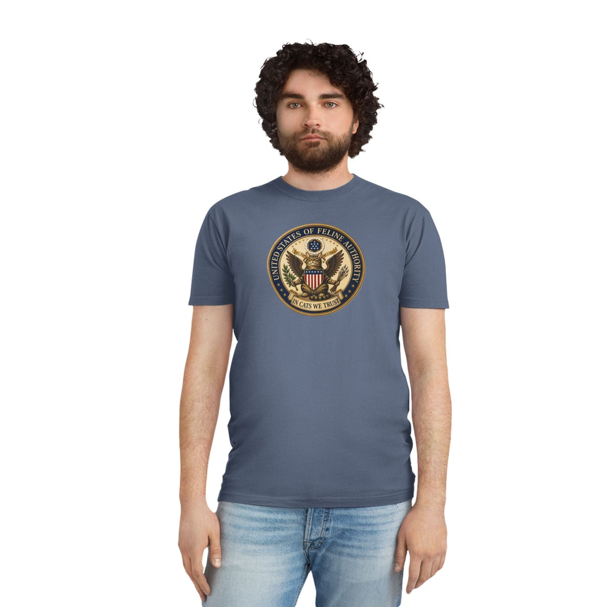 T-shirt Vintage Seal de l'Autorité Féline des États-Unis