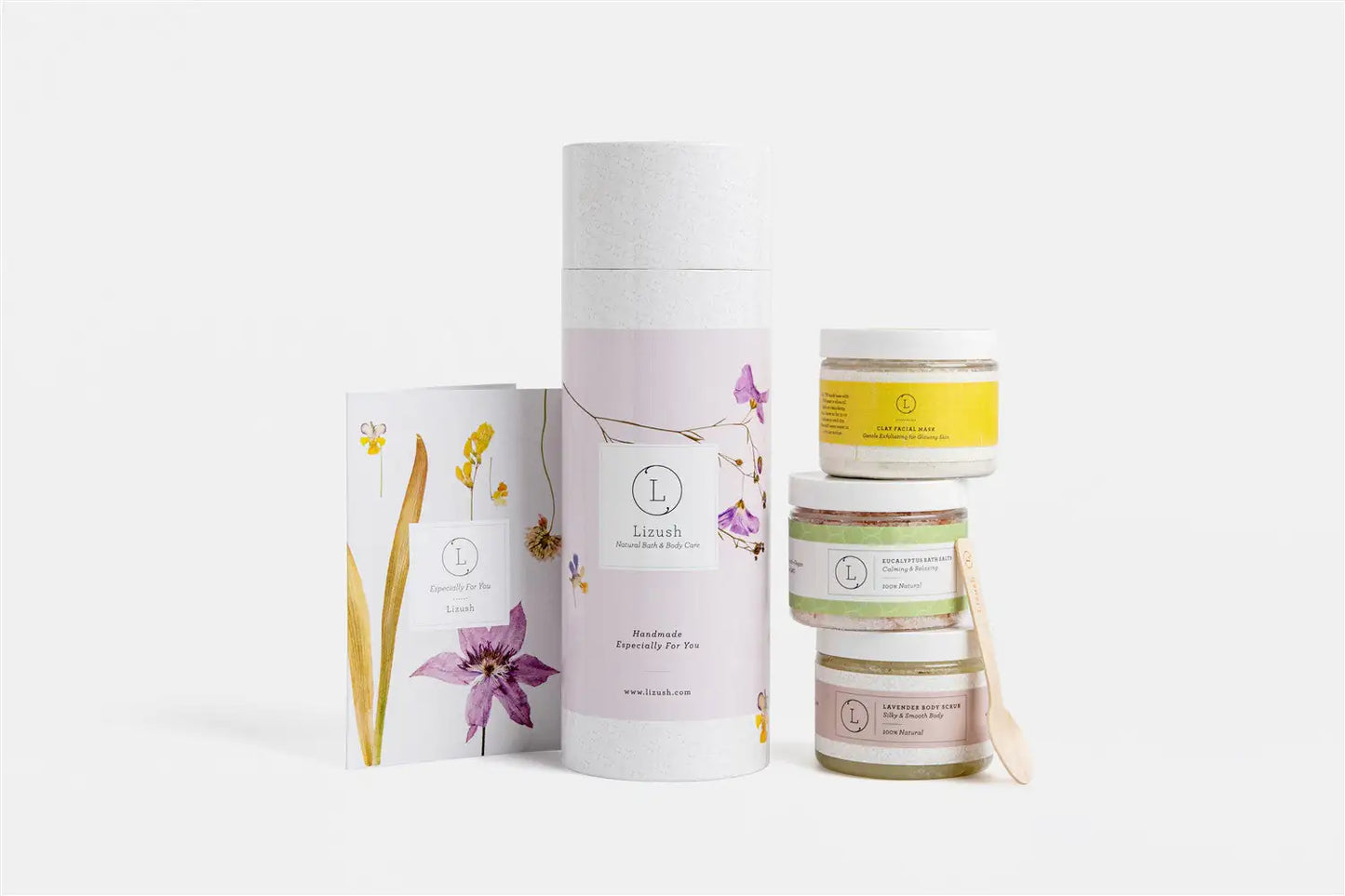 Juego de Regalo Natural para Baño y Cuerpo - Relajación en Tres Tarros