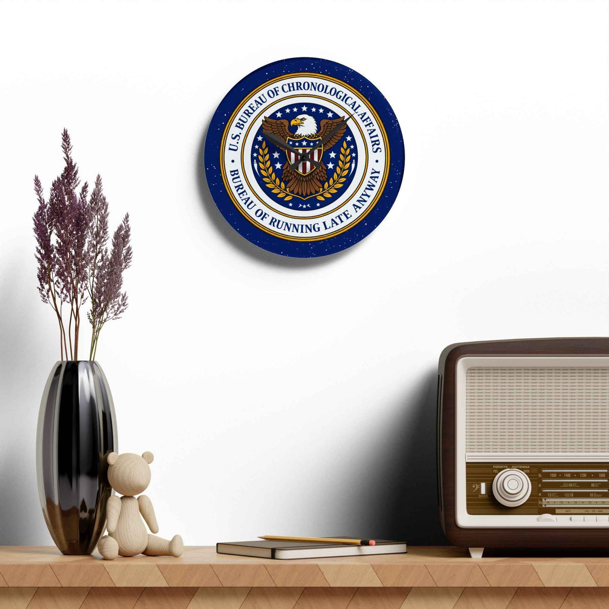 Horloge murale du Bureau américain des affaires chronologiques