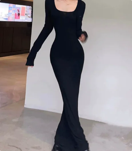 Elegant Long Sleeve Dress for Women