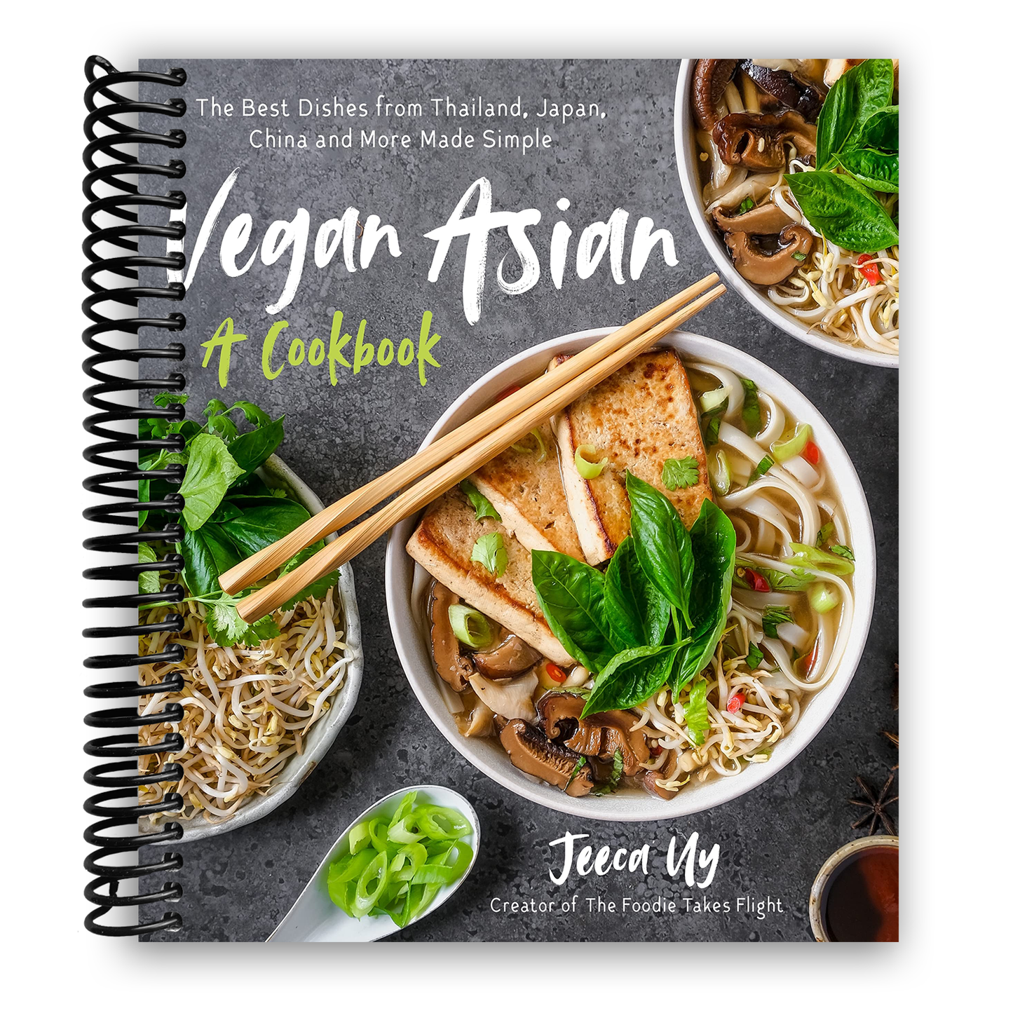 Vegan Asian: A Cookbook: The Best Dishes from Thailand, Japan, China and More Made Simple (Spiral Bound) - Korvel