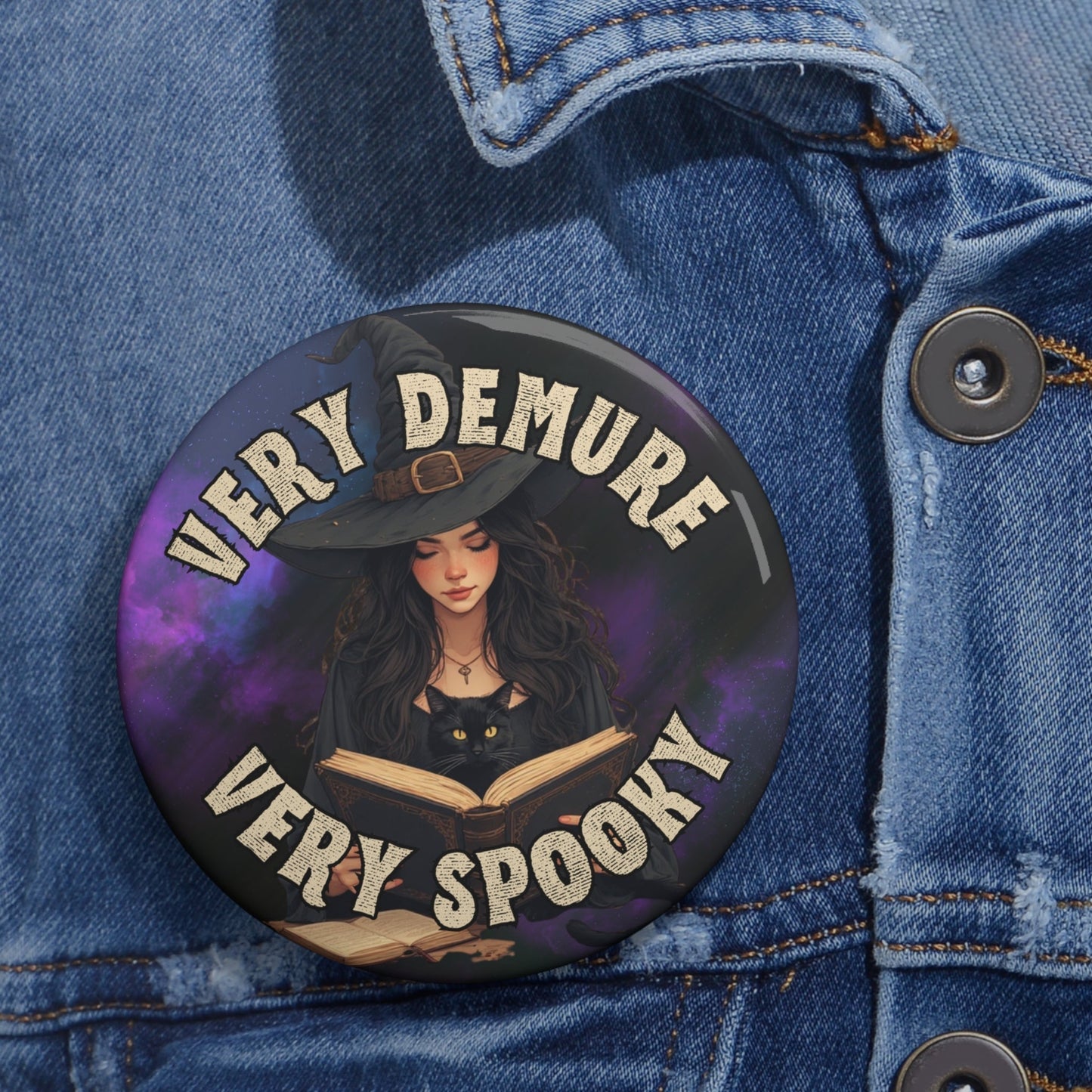 Very Spooky Very Demure Pinback Button