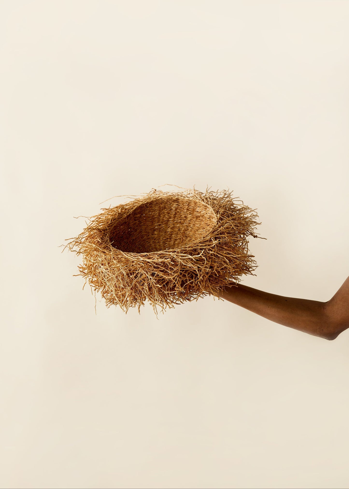 Handwoven Vetiver Nest Basket