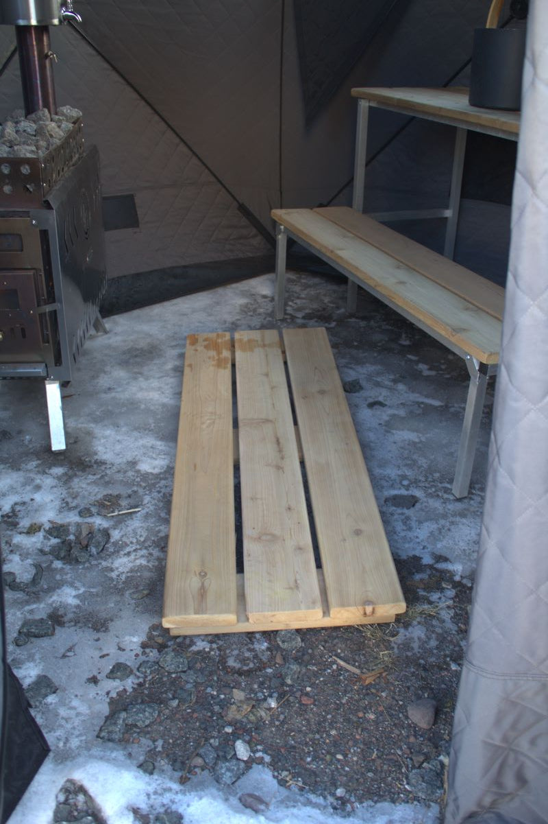 Piso de Cedro Premium para Tienda de Sauna