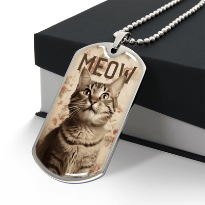 Collar Vintage Meow Tabby