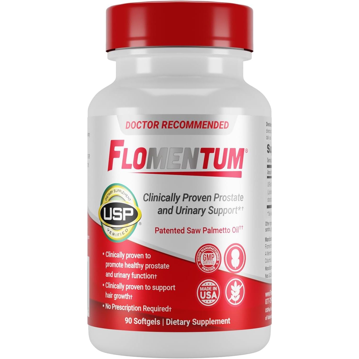 Complément de soutien à la prostate Flomentum avec huile de palmetto - 30CT