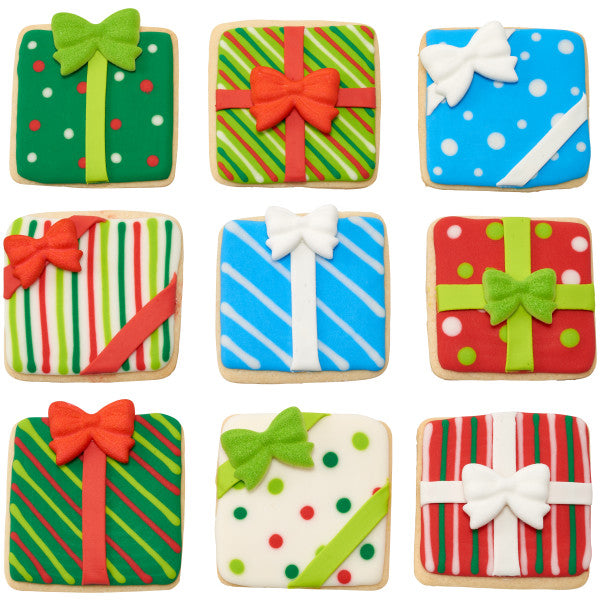 Holiday Bow Assortment - 126 Premium Edible Decorations
