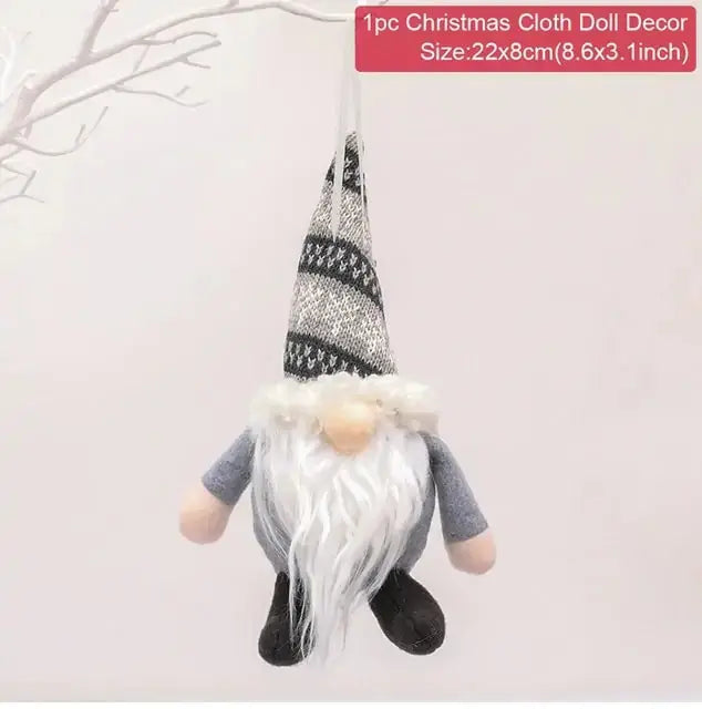 Gnome Christmas Faceless Doll - Whimsical Holiday Decor