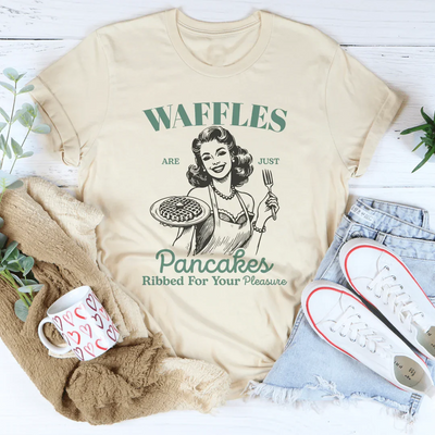 Los waffles son simplemente panqueques acanalados para tu placer.