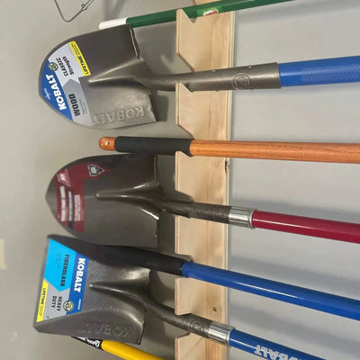 Premium Wall-Mounted Yard Tool Rack for Organized Spaces