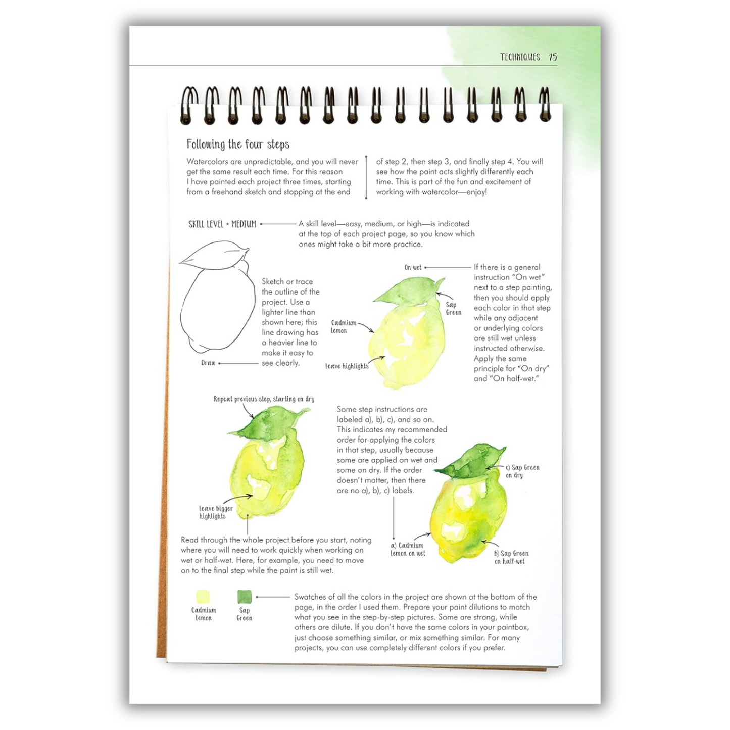 Master Watercolor Art in Four Easy Steps: 150 Engaging Projects for All Levels (Spiral Bound) - Korvel