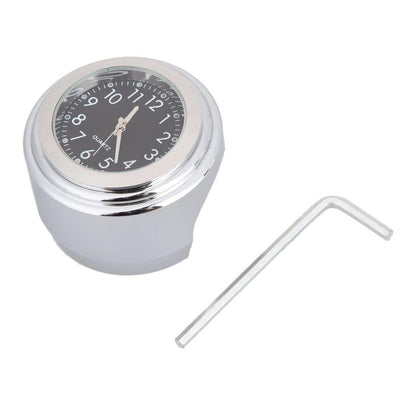 Waterproof Motorcycle Handlebar Mount Quartz Clock Motorcycle Handlebar Motorcycle Handlebar Clock Motorcycle Modification Handlebar Mount Waterproof Quartz Clock Watch Accessories Watch Aluminum Luminous Clock Moto Black Accessories - Korvel