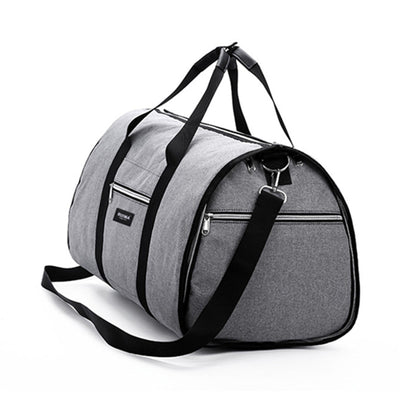 Waterproof Travel Bag Mens Garment Bags Women Travel Shoulder Bag 2 In 1 Large Luggage Duffel Totes Carry On Leisure Hand Bag - Korvel
