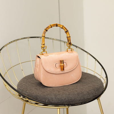 Versatile Western Style Bamboo Joint Handbag