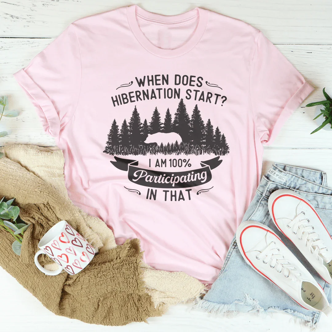 Quand commence l'hibernation ? T-shirt
