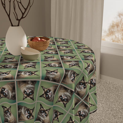Charming Cat-Themed Tablecloth - Unique Dining Accent