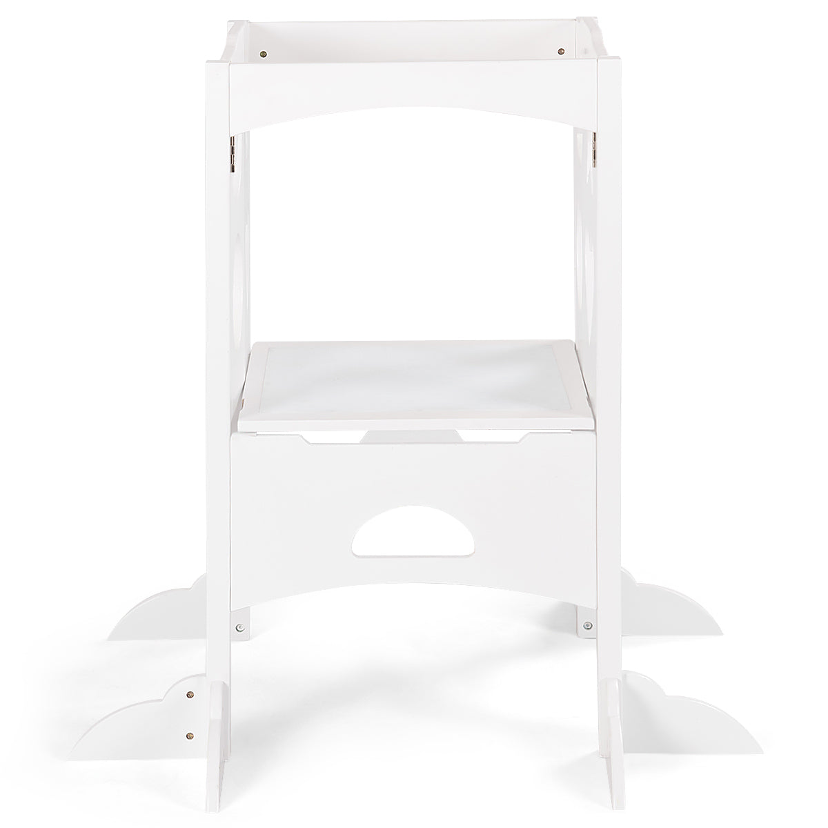 Taburete Plegable para Niños en la Cocina - Blanco