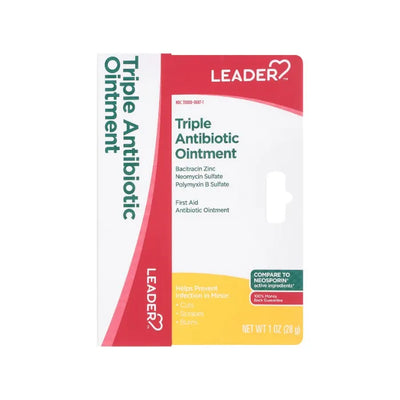 Leader Triple Antibiotic Plus Pain Relief Ointment, 1 Oz