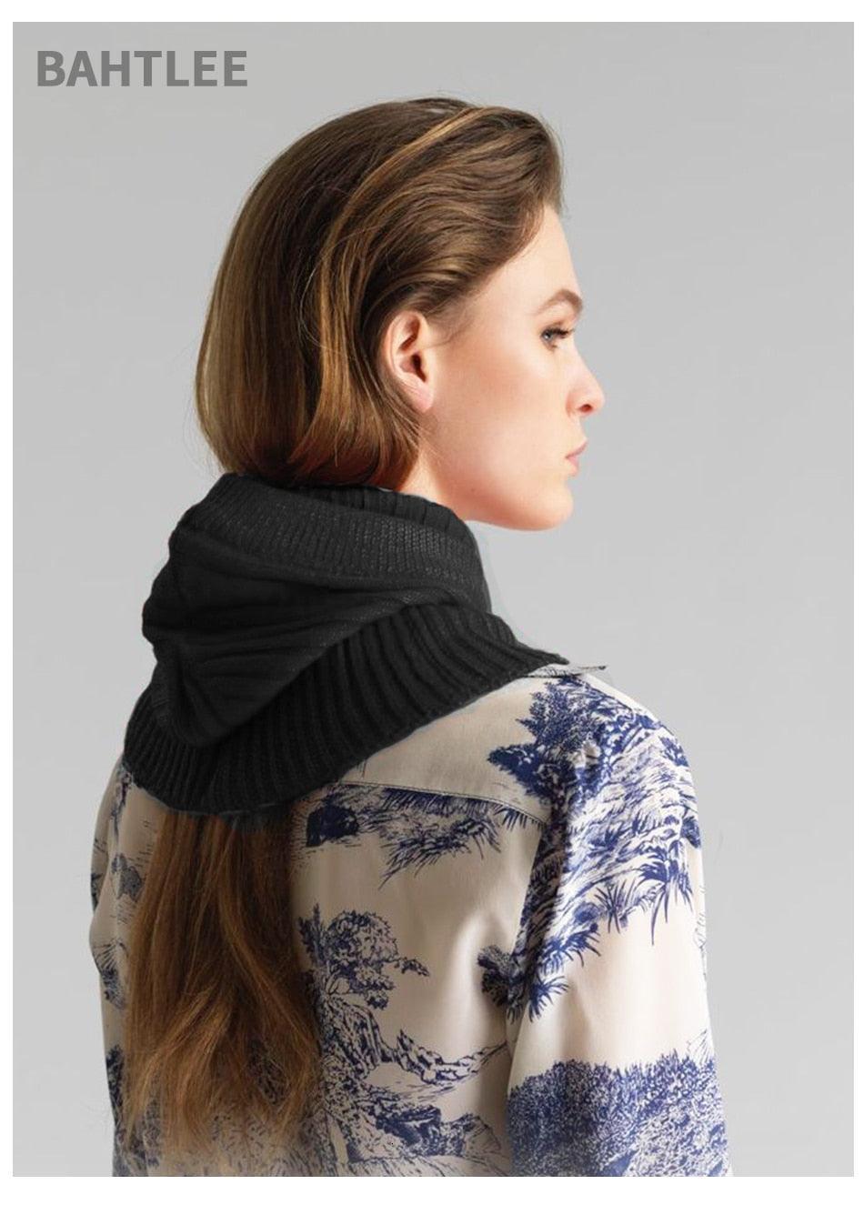 Balaclava de Invierno Premium para Mujeres - Bufanda de Cuello de Lana Tejida