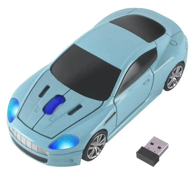 Wireless Car-Shaped Mouse - 1600 DPI Ergonomic Design