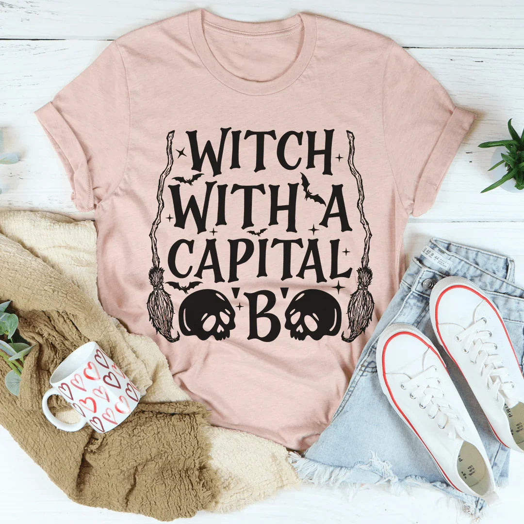 Witch With A Capital B Tee - Korvel