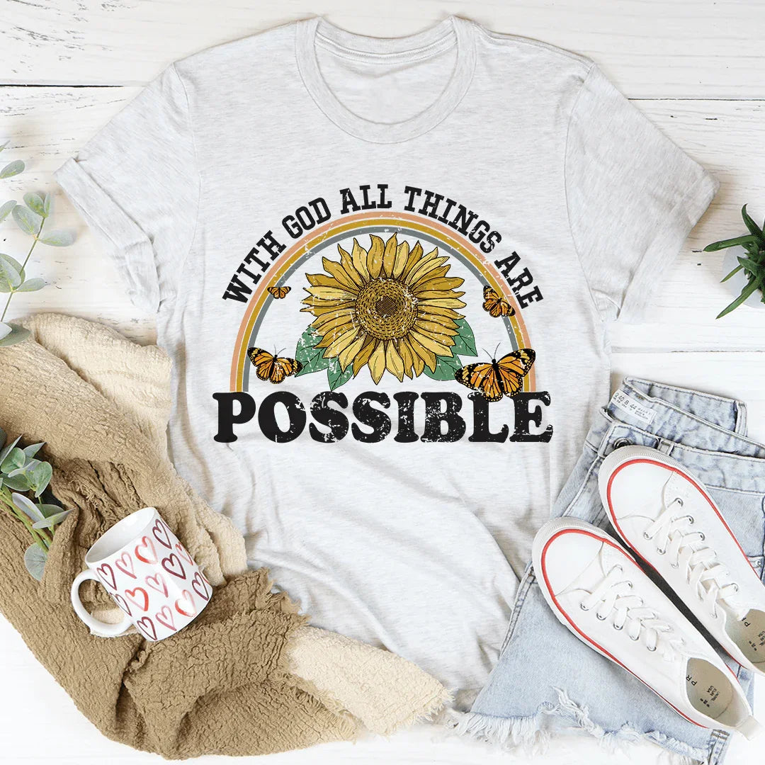 With God All Things Are Possible Tee - Korvel