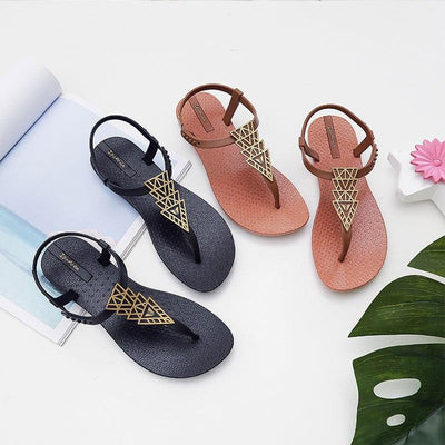 Elegant T-Strap Women's Sandals for Summer Comfort