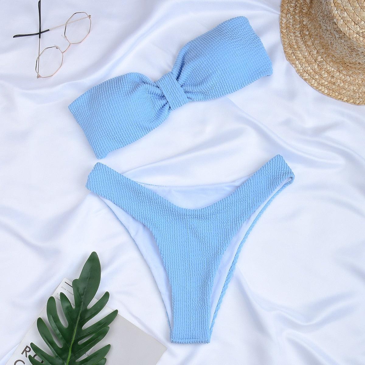 Conjunto de Bikini de Cintura Alta para Mujeres Allurelation
