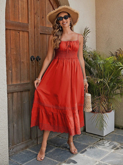 Robe Maxi en Coton pour Femme - Style Estival Élégant
