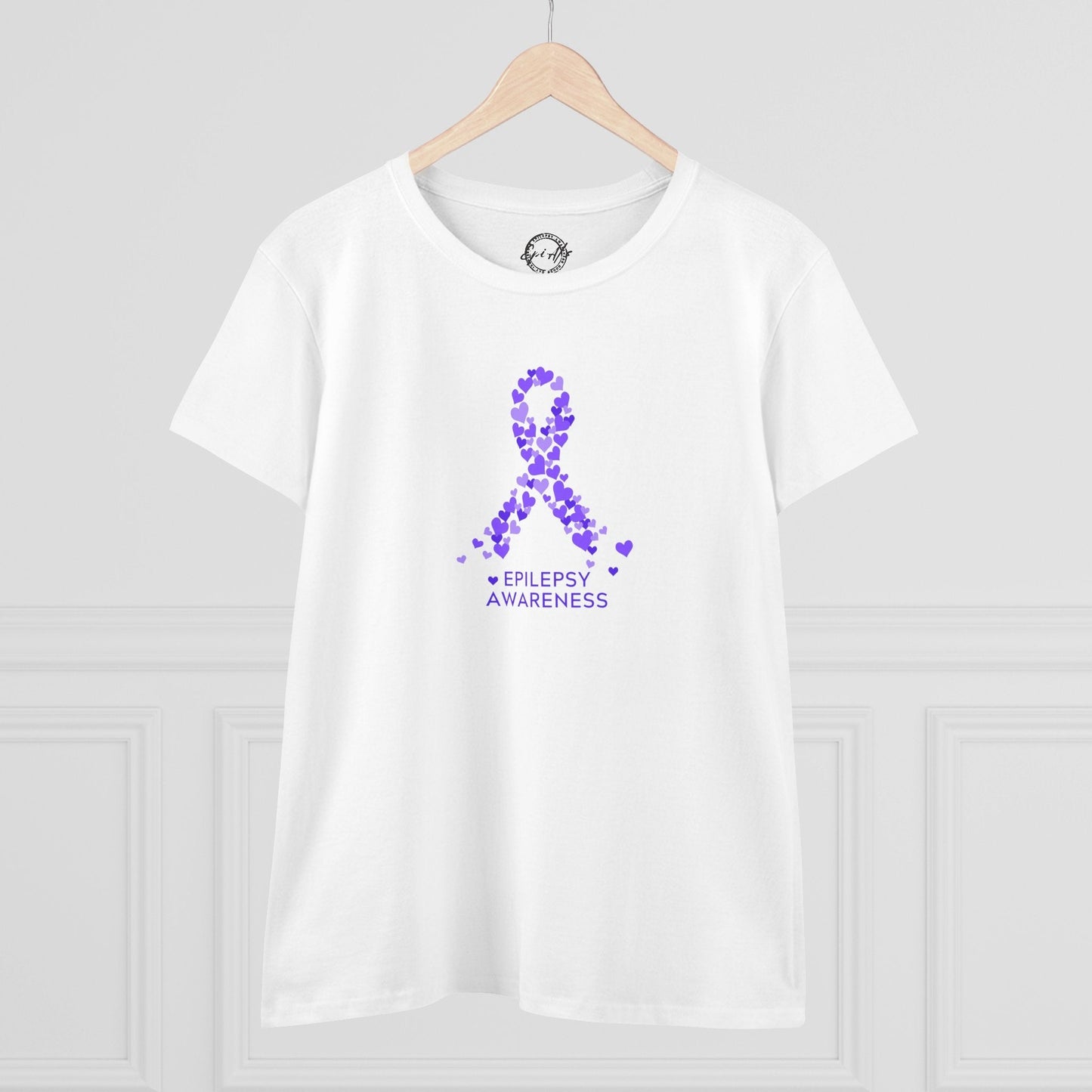 Camiseta de Concienciación de Cinta Púrpura para Mujeres