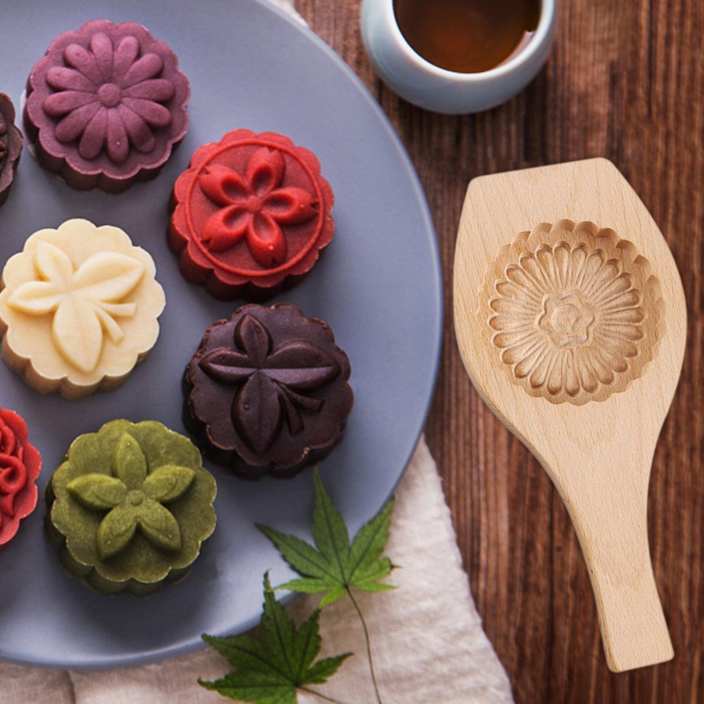 Moule à Gâteau de Lune en Bois pour Desserts Exquis