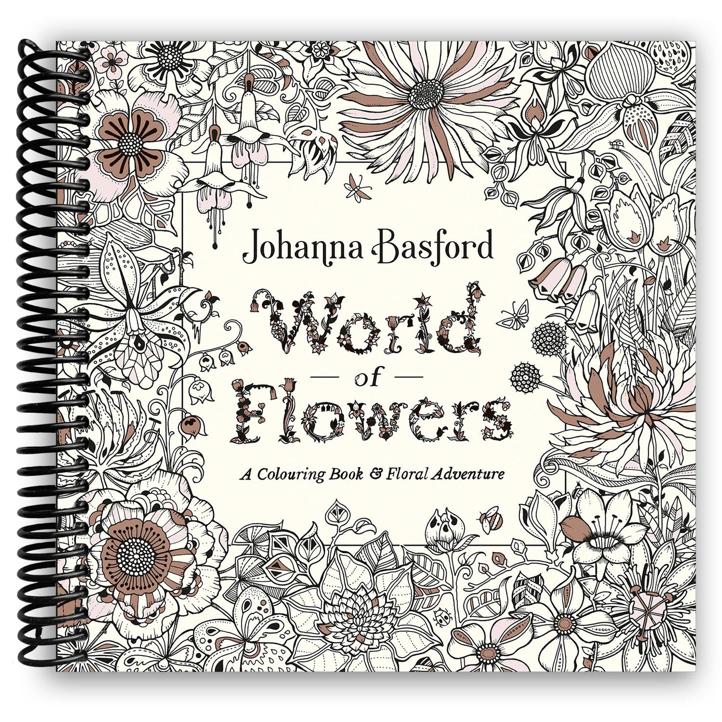 Floral Fantasies: A Spiral Bound Coloring Journey - Korvel