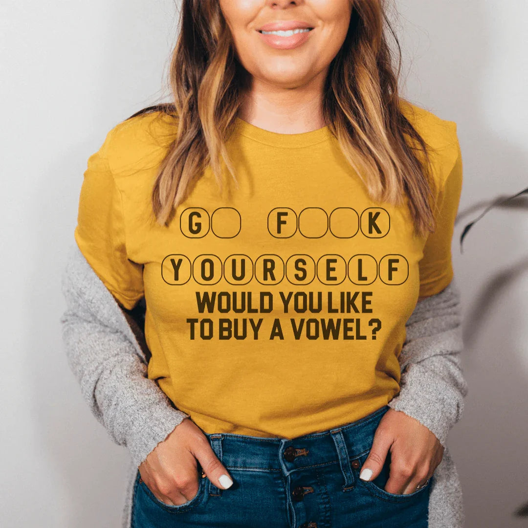 Would You Like To Buy A Vowel Tee
