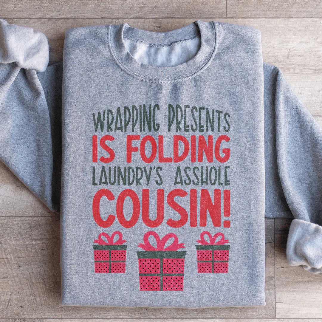 Sudadera con envoltorio de regalos