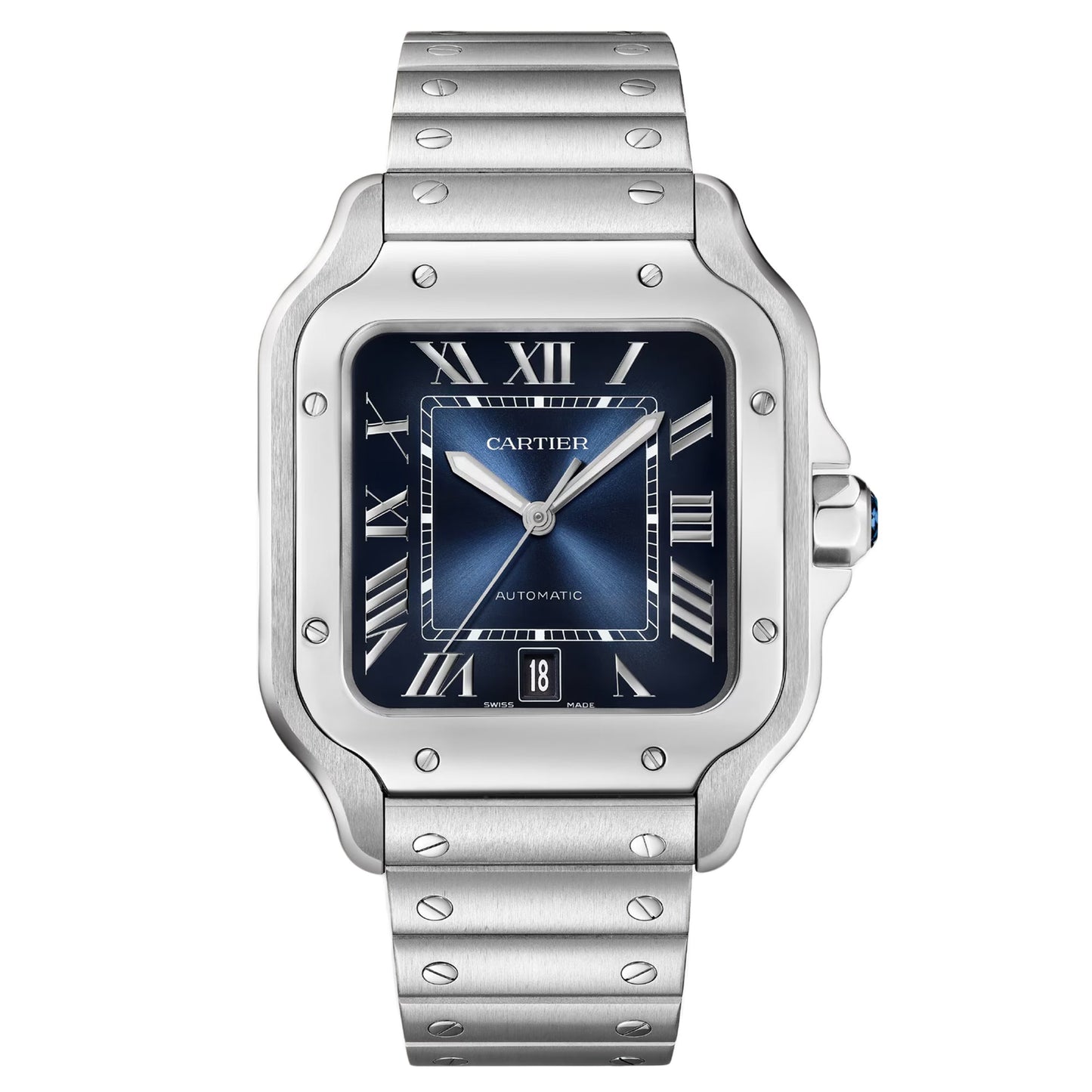 Cartier Men's Santos Watch - Premium Stainless Steel