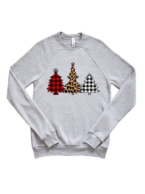 Sudadera Unisex de Gingham y Cheetah Trees