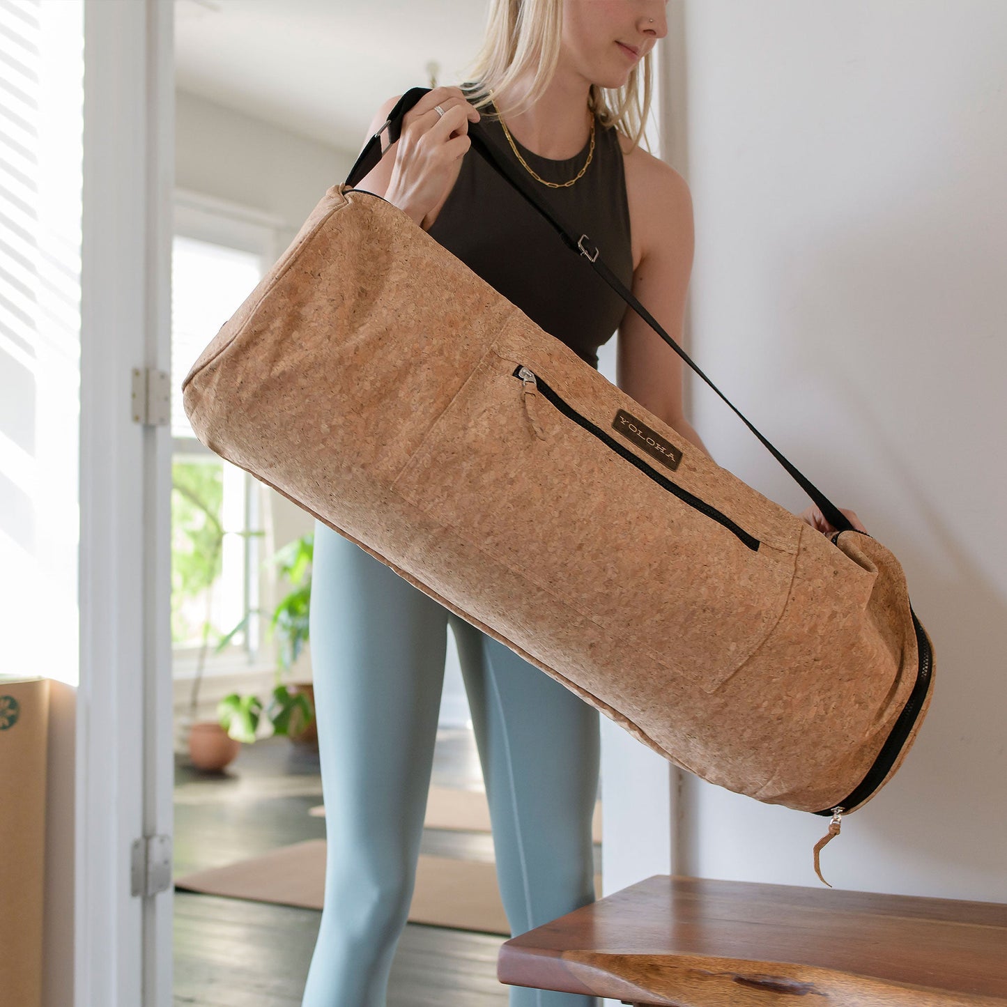 Eco-Friendly Cork Yoga Mat Carrier - Extra Large - Korvel