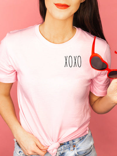 XOXO Pocket T-Shirt - Premium Unisex Fit