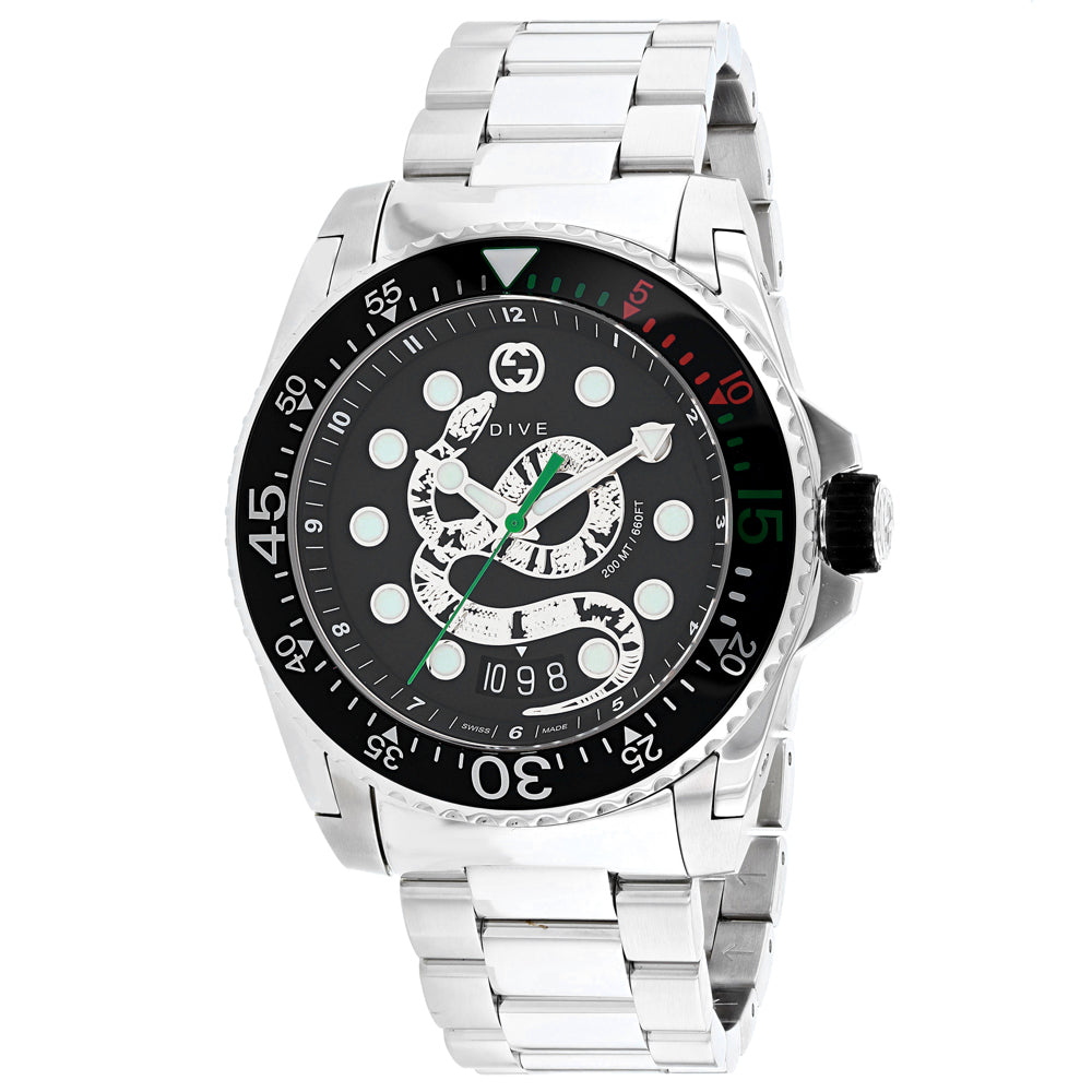 Reloj de buceo para hombres Gucci - Acero inoxidable premium